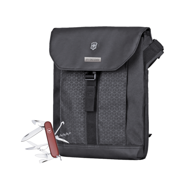 Paquete Victorinox de Mochila ADVENTURE TRAVELER DELUXE y Navaja CLIMBER de 14 Funciones.