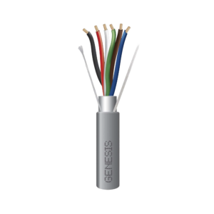 Bobina de 305 Metros de Cable / 6 x 22 AWG Blindado / Color Gris / Para Aplicaciones de Audio