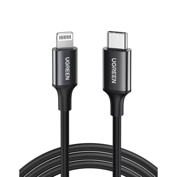 Cable USB-C a Lightning | 1 Metro | Certificado MFi | Carga Rápida 60W | 480 Mbps | PD | Conector C94 | Adecuado para iPhone