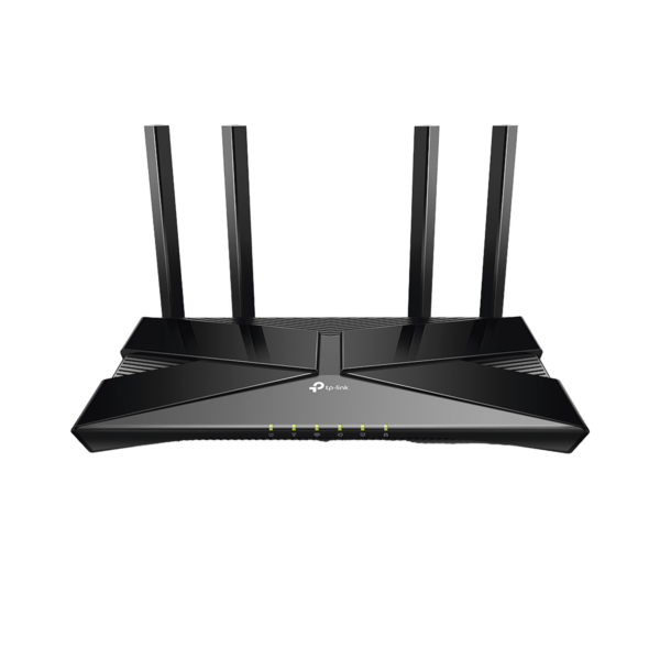 Router WiFi 6 doble banda AX 3000 Mbps /  MU-MIMO y OFDMA / 1 Puerto WAN 10/100/1000 Mbps / 4 Puertos LAN 10/100/1000 Mbps / 4 Potentes Antenas.