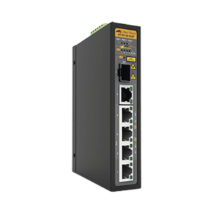 Switch Industrial PoE+ No-Administrable de 5 Puertos 10/100/1000 Mbps (4 Puertos son PoE+) + 1 puertos SFP