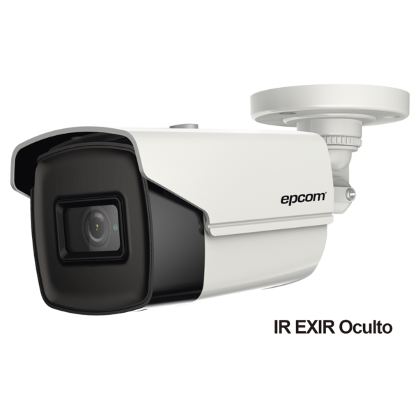 Bala TURBOHD 4K (8 Megapixeles) / Gran Angular 102º / Lente 2.8 mm / Exterior IP67 / IR EXIR 60 mts / dWDR