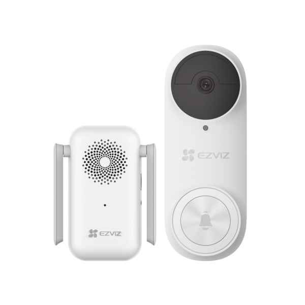 Timbre con Cámara Wi-Fi (Doorbell) de Batería Recargable  / Libre de Cables / Uso Exterior Con Protección (IP65) / Cámara 3 Megapíxel / Llamada a la App / Incluye Timbre Para Interior Con Timbres Seleccionables / Ranura