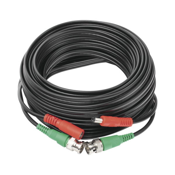 Cable coaxial ( BNC RG59 ) + Alimentación / SIAMÉS / 10 Metros / 100 % COBRE / Para Cámaras 4K  / Uso interior y exterior