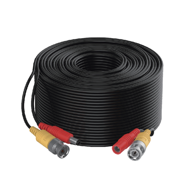 Cable Coaxial Siames (Mini RG59) + Alimentación / 10 Metros de Distancia / CCA / Soporta 1080p (2 Megapixel) hasta 4K (8 Megapixel)  / Uso Interior y Exterior