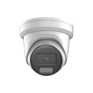 [Dual Light + ColorVu] Turret IP 4 Megapixel / Lente 2.8 mm / 40 mts IR + 40 mts Luz Blanca / Exterior IP67 / Luz Intermitente y Alerta de Audio / Micrófono Integrado / Videoanaliticos (Filtro de Falsas Alarmas) / WDR 130 dB / Captura Facial