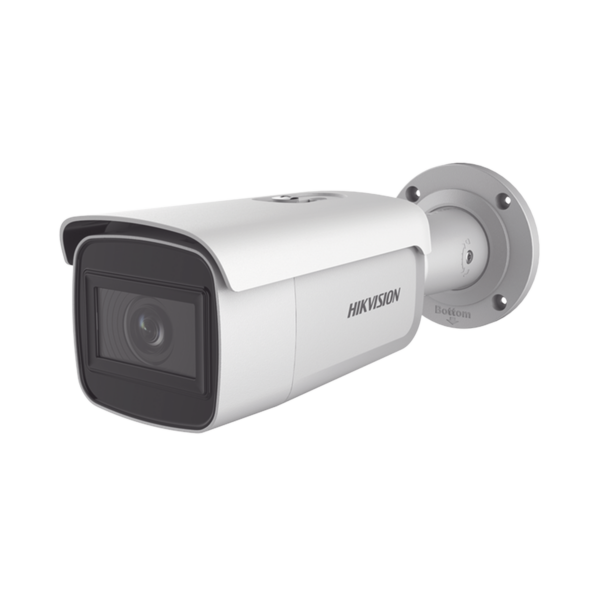 Bala IP 4 Megapixel / Lente Mot. 2.8 a 12 mm / 60 mts IR EXIR / Exterior IP67 / IK10 /  WDR 120 dB / PoE / ACUSENSE (Evita Falsas Alarmas) / Entrada y Salida de Audio y Alarmas / MicroSD / ONVIF / ACUSEARCH