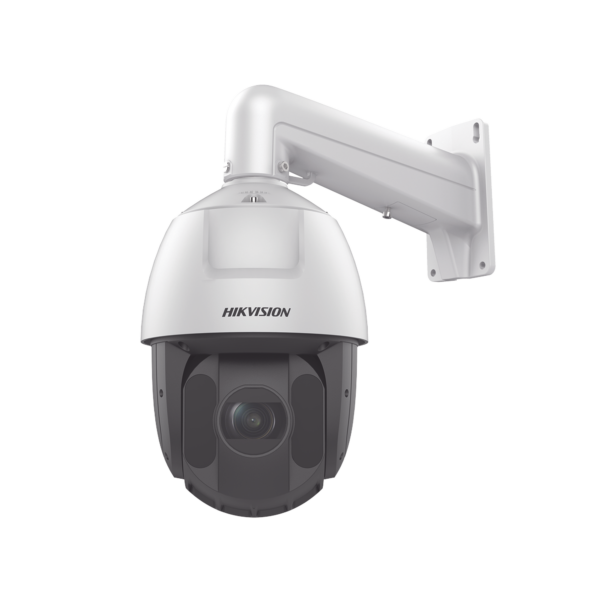 PTZ IP 4 Megapixel / 25X Zoom / 150 mts IR / DARKFIGHTER / ACUSENSE (Evita Falsas Alarmas) / Exterior IP66 / WDR 120 dB / PoE+ / Alarmas y Audio I/O / Micro SD / Metal / 24 VCA