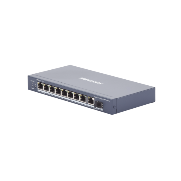 Switch PoE+ / No Administrable / 6 Puertos 10/100/1000 Mbps PoE+ / 2 Puertos 1000 PoE++(90 W) / 1 Puerto 1000 Mbps Uplink + 1 Puerto SFP / PoE hasta 250 Metros /  110 Watts