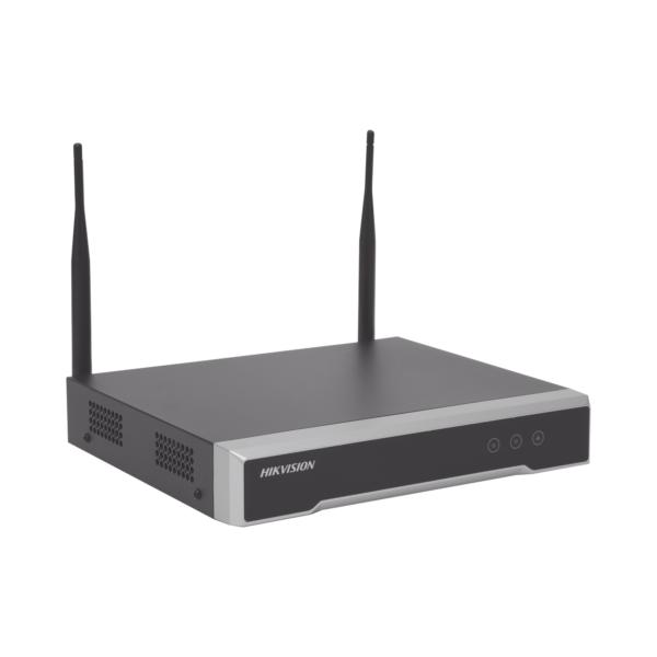 NVR 4 Megapixel / 4 canales IP / 1 Bahía de Disco Duro / 2 Antenas Wi-Fi / Salida de Vídeo Full HD