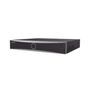 NVR 12 Megapixel (4K) / 32 canales IP / 16 Puertos PoE+ / Reconocimiento Facial / AcuSense (Evita Falsas Alarmas) / 4 Bahías de Disco Duro / Switch PoE 300 mts / HDMI en 4K / Alarmas I/O