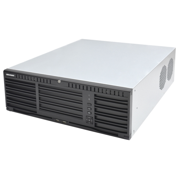 NVR 12 Megapixel (4K) / 256 canales IP / 16 Bahías de Disco Duro / 4 Puertos de Red / Soporta RAID con Hot Swap / NVR de Alto Desempeño