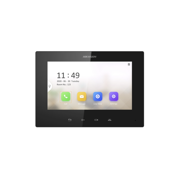 Monitor IP Lite TOUCH 7" para Videoportero IP / Vídeo en Vivo / PoE Estándar / Apertura Remota / Llamada Entre Monitores / Audio de dos vías