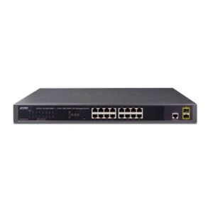 Switch Administrable Capa 2 de 16 Puertos 10/100/1000T con 2 Puertos SFP 100/1000BASE-X