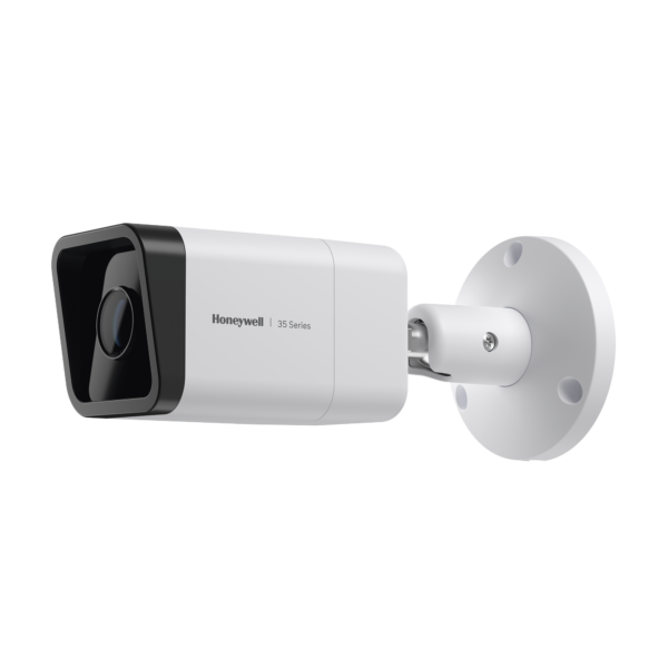 Bala IP 8 Megapixel / Lente Mot. 2.7 a 13.5 mm / 60 mts IR /  Ultra Baja Iluminación / IP67 / H.265 / IA (Filtro de Humanos y Vehiculos) / Merodeo / Conteo de Personas / PoE / Audio y Alarmas I/O / ONVIF / NDAA / Serie 35 / Honeywell Security