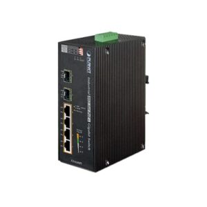 Switch PoE Industrial No Administrable de 4 Puertos PoE 10/100/1000T 802.3at