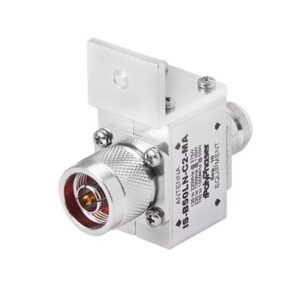 Protector RF Coaxial Para 10 a 1000 MHz Con Ceja Frontal Con Conectores N Macho y N-Hembra