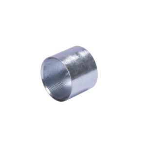 Cople 3/4" (19mm) con rosca galvanizado etiqueta amarilla