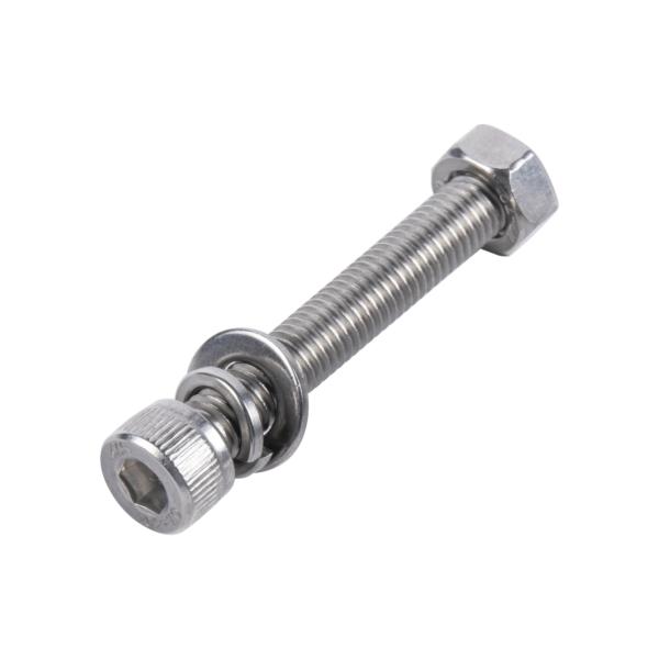 Tornillo Allen Milimétrico de Acero Inoxidable  M8-1.25 x 20 / Incluye Tuerca