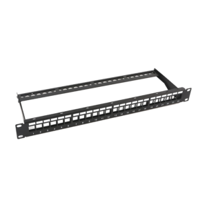 Patch panel modular sin blindaje de 24 puertos