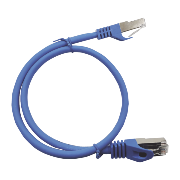 Patch Cord Cat6A 10G blindado 1.0M ( 3.28 ft ) AZUL