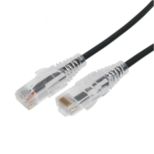 Cable de Parcheo Slim UTP Cat6A - 0.5 m Negro