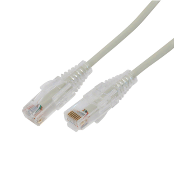 Cable de Parcheo Slim UTP Cat6A - 0.5 m Gris