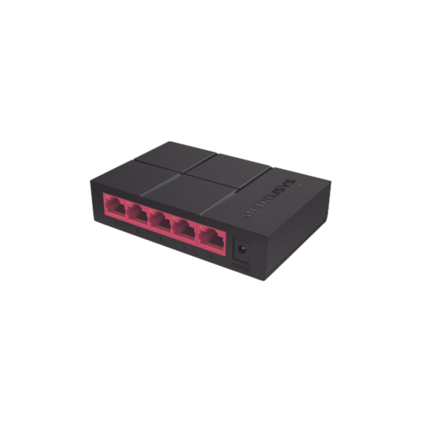 Switch NO Administrable / Para escritorio / 5 puertos 10/100/1000 Mbps / Diseño Compacto / Plug and Play