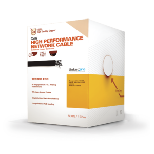 Bobina de cable de 152.5 Metros Cat6+ CALIBRE 23 ALTO DESEMPEÑO