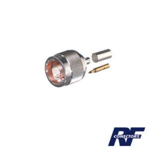 Conector N Macho de anillo plegable para cable RG-174/U