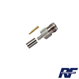 Conector TNC Hembra de Anillo Plegable para Cables RG-58/U