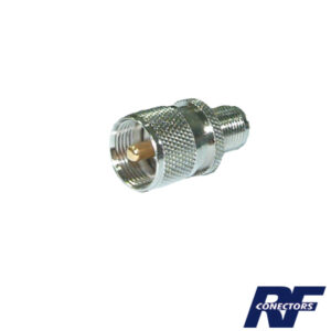 Adaptador en Línea de Conector TNC Hembra a UHF Macho (PL-259)