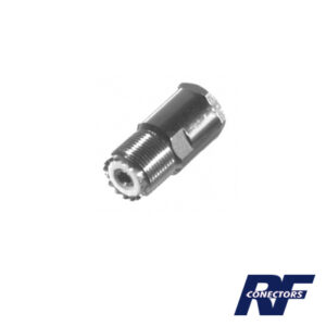 Conector UHF Hembra (SO-239) en Línea de Rosca para RG-8/U