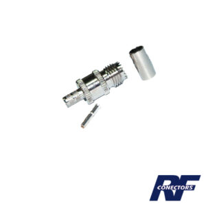 Conector Mini UHF Hembra de Anillo Plegable en Cables RG-58/U