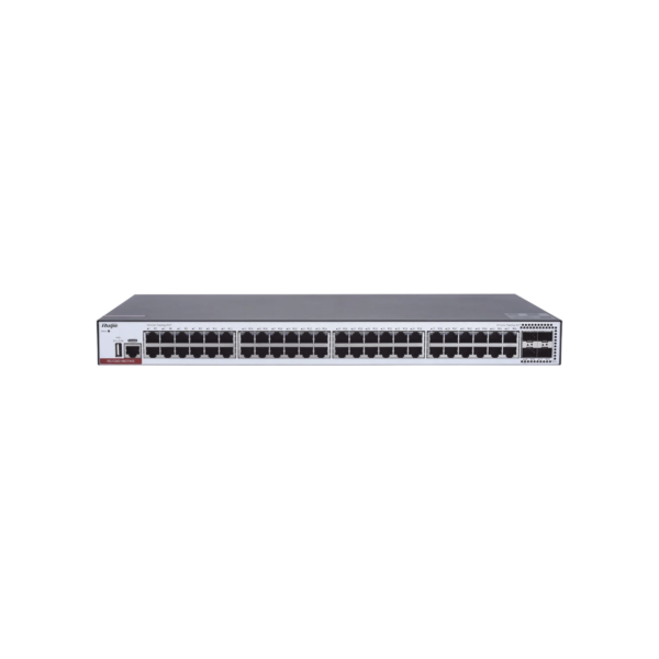 Switch Administrable Capa 3 con 48 puertos Gigabit + 4 SFP+ para fibra 10Gb