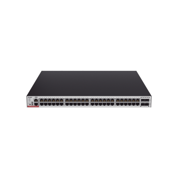 RG-CS83-48GT4XS-PD Switch Administrable Capa 3 PoE con 48 puertos Gigabit 802.3af/at + 4 SFP+ para fibra 10Gb