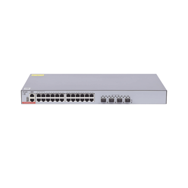 Switch Administrable Capa 3 con 24 puertos Gigabit + 4 SFP+ para fibra 10Gb