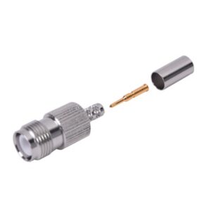 Conector TNC Hembra Inverso para cable RG-142/U.