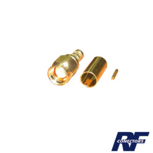 Conector SMA Macho Inverso de Anillo Plegable para cables 8240