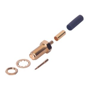 Conector SMA Hembra Inverso / Chasis en D Plano