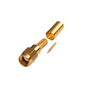 Conector SMA Macho de Anillo Plegable para Cable RG-58/U