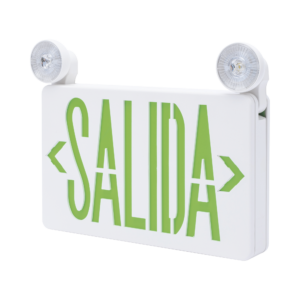 Letrero de Emergencia LED DUAL de SALIDA con Luz de Emergencia/Montaje Universal (pared