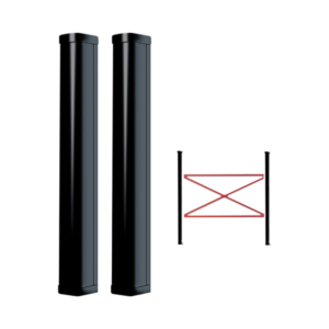 Detector Fotoeléctrico de 100 cm de Altura / Tipo Cortina para Detección Perimetral / Baterías de respaldo / Cobertura de 100 metros en exterior / Alimentación a 110/220VAC / 100 cm de Alto