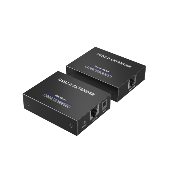 Kit EXTENSOR USB 2.0 de 4 Puertos para Distancias de Hasta  150 m / Soporta USB 2.0