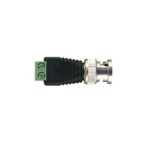 Adaptador de conector BNC macho a 2 terminales-tornillo para cables AWG-26-14