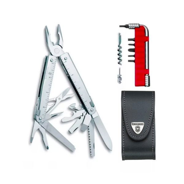 Navaja Victorinox Multiherramienta SwissTool X Plus con 37 Funciones. Incluye Funda de Piel