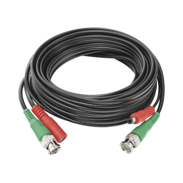 Cable coaxial ( BNC RG59 ) + Alimentación / SIAMÉS / 5 Metros / 100 % COBRE / Para Cámaras 4K  / Uso interior y exterior