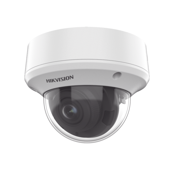 Domo TURBOHD 5 Megapixel / Lente Motorizado 2.7 - 13.5 mm / IR EXIR 40 mts / TVI-AHD-CVI-CVBS / IK10 / IP67 / dWDR / 12 Vcc / 24 VCA