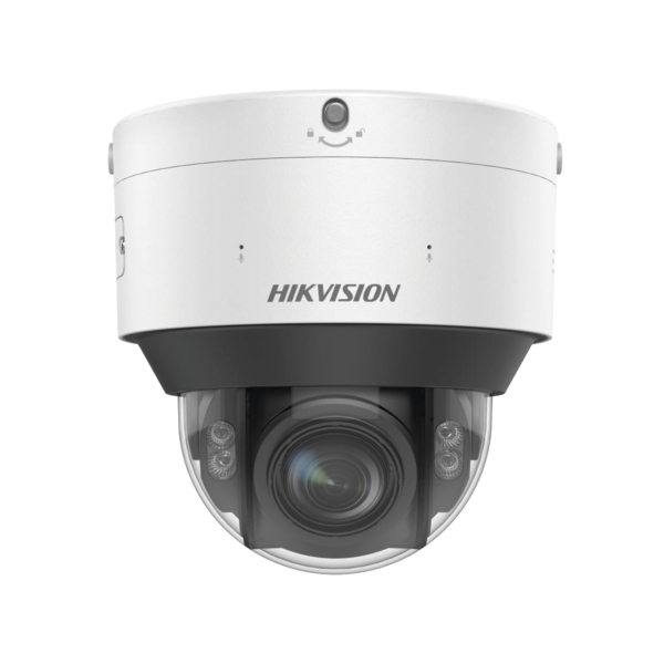 Domo IP 4 Megapixel / Lente Mot. 2.8 - 12 mm / Dual Light (30 mts IR + 30 mts Luz Blanca) / IK10 / IP67 / Reconocimiento Facial / WDR 140 dB / DeepinView / Búsqueda por Atributos / Heat Map / ACUSENSE / DARKFIGHTER S / Audio de Dos Vías