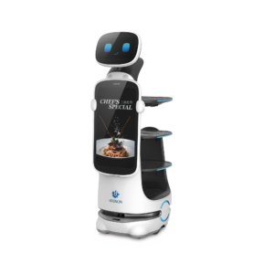 Robot Autonomo para Servicio de Meseros Ubicado por SLAM (Laser) / Mejora el Servicio al Cliente / Soporta 10 Kgs por Charola / Ideal para Restaurantes